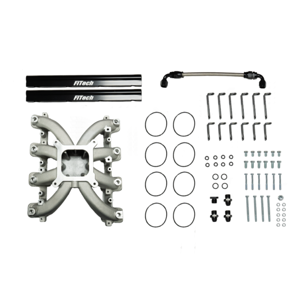 FiTech - LS3 Cast Intake with 4150 Flange and Fuel Rails