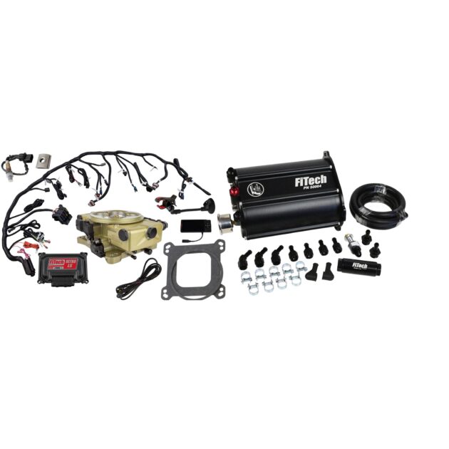 FiTech - Retro LS 650 HP Classic Gold EFI System With Force Fuel Delivery Master Kit