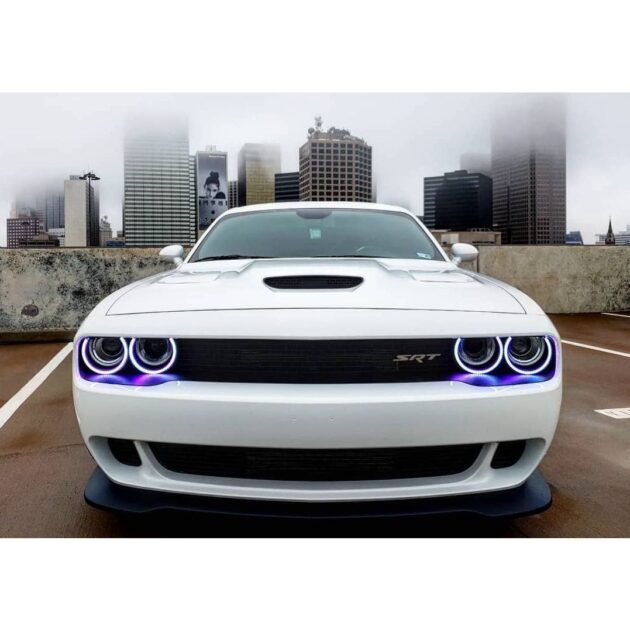 3990-332 - 2015-2021 Dodge Challenger ORACLE Dynamic ColorSHIFT Headlight Halo Kit - Surface Mount