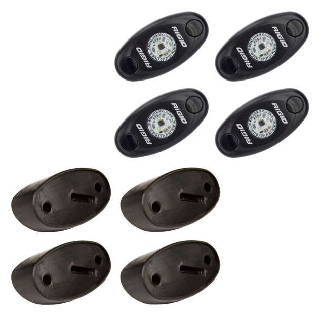 RIGID A-Series LED Universal Rock Light Kit, High Power Blue, Set Of 4