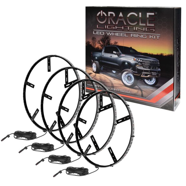 4228-003 - ORACLE LED Illuminated Wheel Rings - Double LED - Red