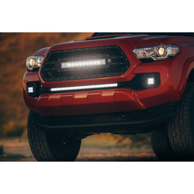 RIGID 2016-2020 Toyota Tacoma Fog Light Mount Kit, Includes D-Series SAE White