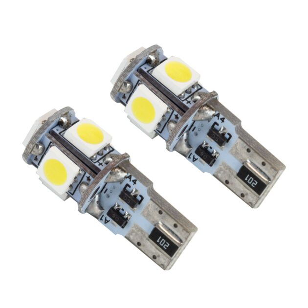 4801-001 - ORACLE T10 5 LED 3 Chip SMD Bulbs (Pair) - Cool White
