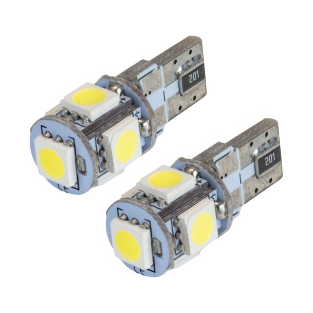 4801-001 - ORACLE T10 5 LED 3 Chip SMD Bulbs (Pair) - Cool White