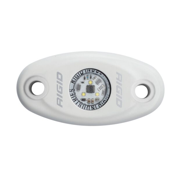 RIGID A-Series LED Light, Low Power, Cool White, White Housing, Single