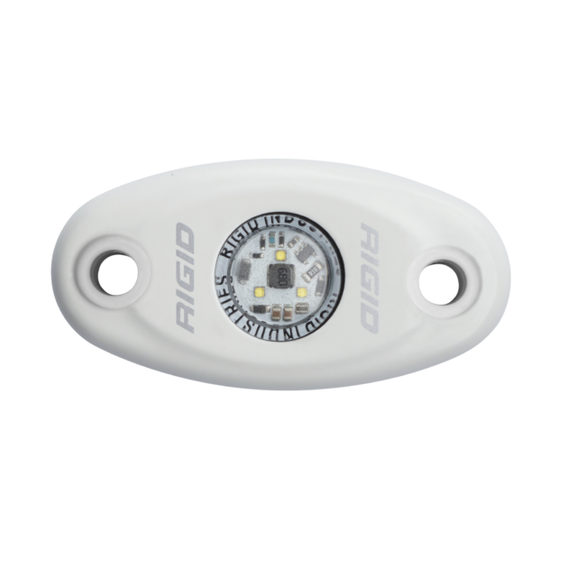 RIGID A-Series LED Light, Low Power, Cool White, White Housing, Single