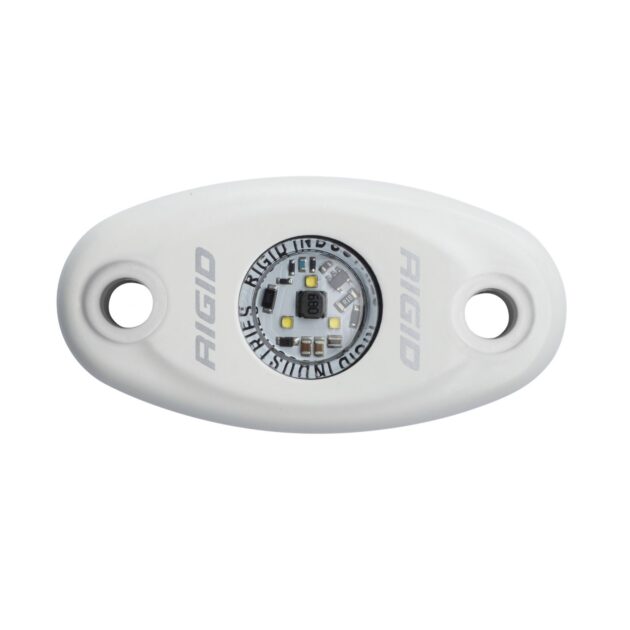 RIGID A-Series LED Light, High Power, Cool White, White Housing, Single