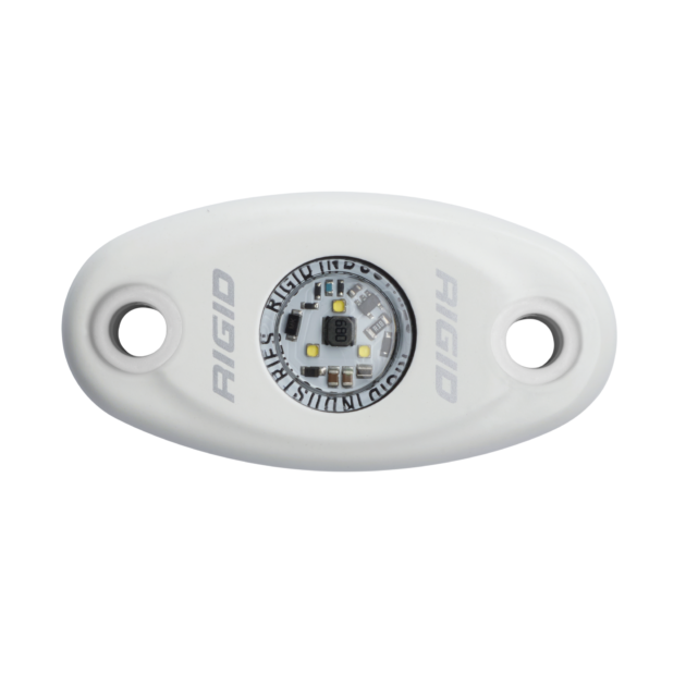 RIGID A-Series LED Light, High Power, Cool White, White Housing, Single