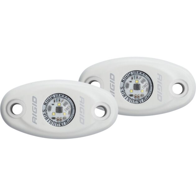 RIGID A-Series LED Light, Low Power, Cool White, White Housing, Pair