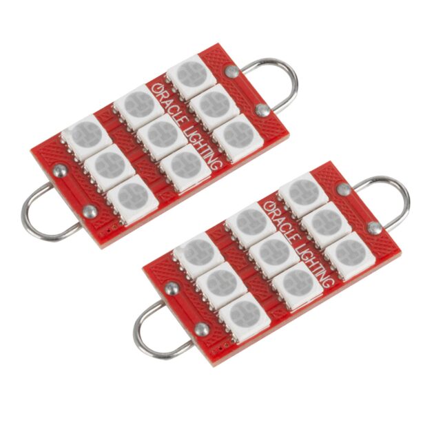 5209-003 - ORACLE 44MM 6 LED 3 Chip - Loop Festoon Bulbs (Pair) - Red