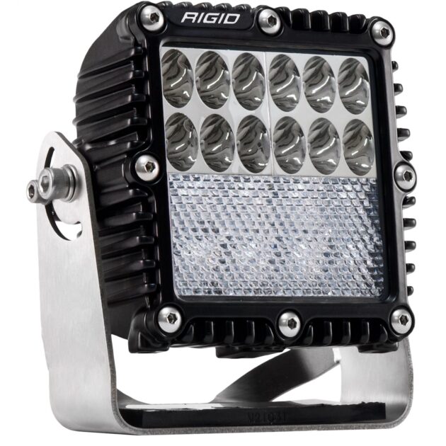 RIGID Q-Series PRO Led Light Driving/Down Diffused Combo, Black Housing, Single