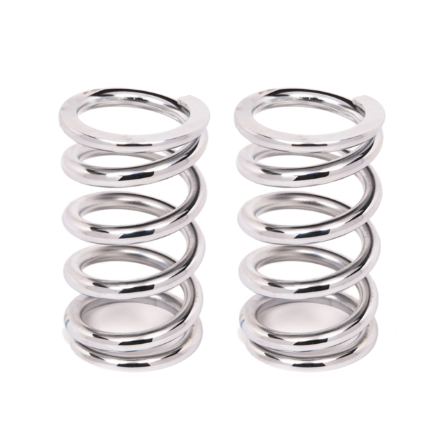 Aldan American Coil-Over-Spring, 550 lbs./in. Rate, 6 in. Length, 2.5 in. I.D. Chrome, Pair