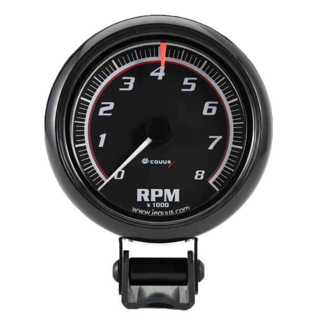 2-1/2 in. Mini Black Tachometer