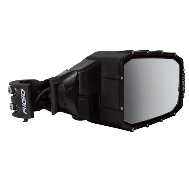 RIGID Reflect Side Mirror With Integrated LED Light And Amber Side Light, Pair