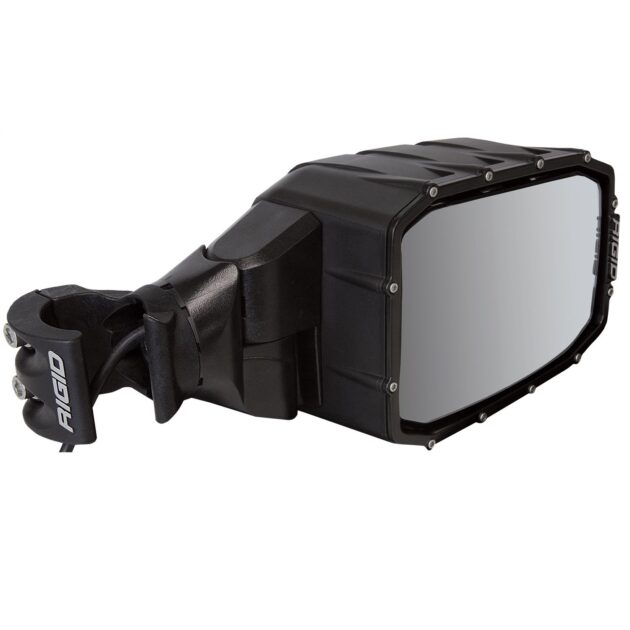 RIGID Reflect Side Mirror With Integrated LED Light And Amber Side Light, Pair