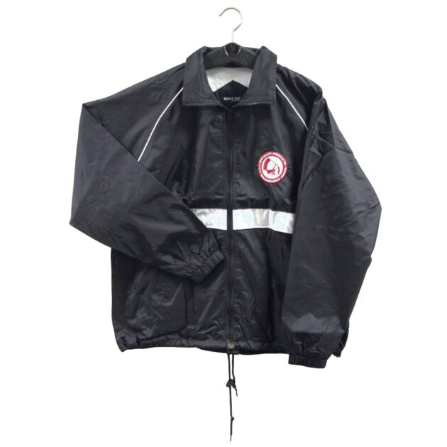 BLACK NYLON JACKET-LARGE