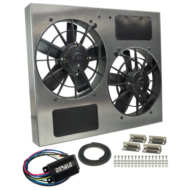 Powerpack - High Output Dual 11" RAD Fan/Alum Shroud Kit w/ PWM Controller