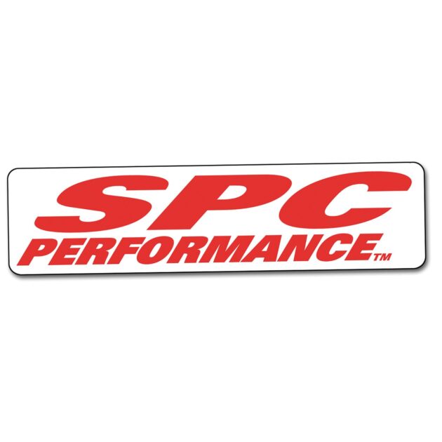 RED ON WHITE SPC DECAL