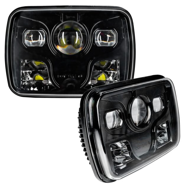 6919-001 - ORACLE 7in.x6in. 40W Replacement LED Headlight - Black (Pair)
