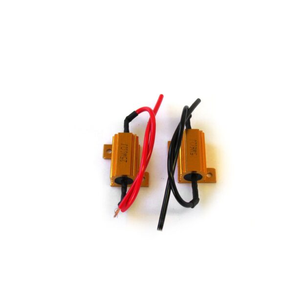 6 Ohm 25W Load Resistors (Pair) - Stops Rapid Flashing Turn Signals