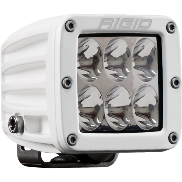 RIGID D-Series PRO Light, Driving Optic, Surface Mount, White Housing, Single