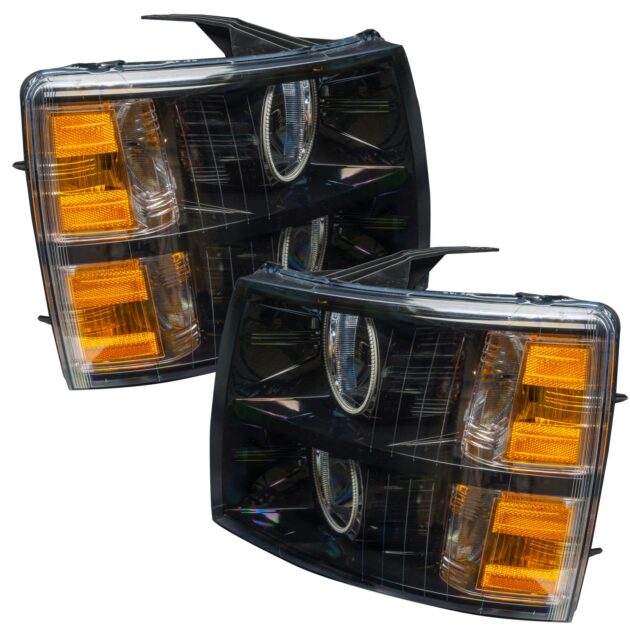 7105-002 - 2007-2013 Chevrolet Silverado SMD HL - Black - Round Style