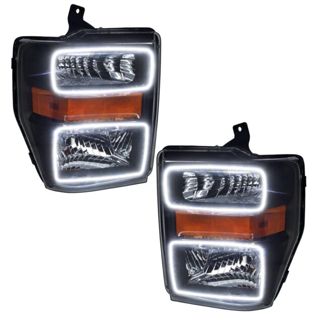 7190-001 - 2008-2010 Ford F250/350 LED HL - Black