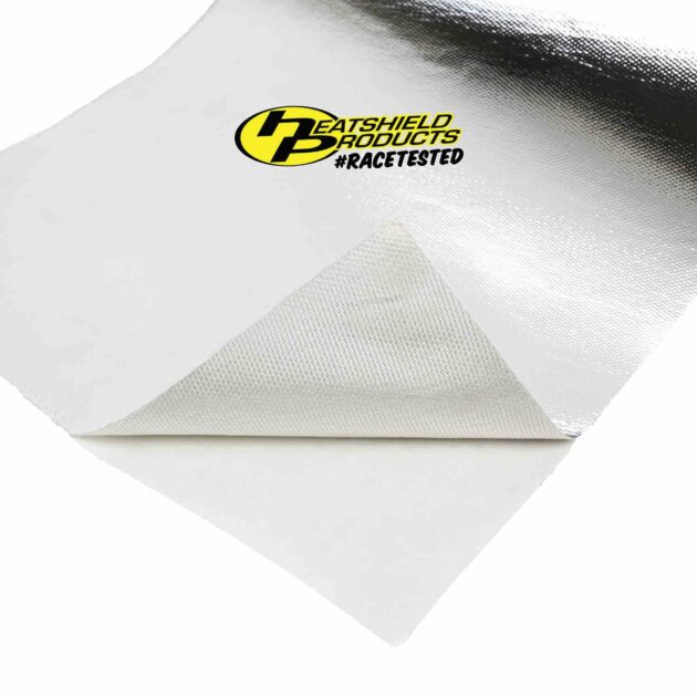 Reflects heat up to 90%, Rugged fiberglass material, Great for hoods & panels