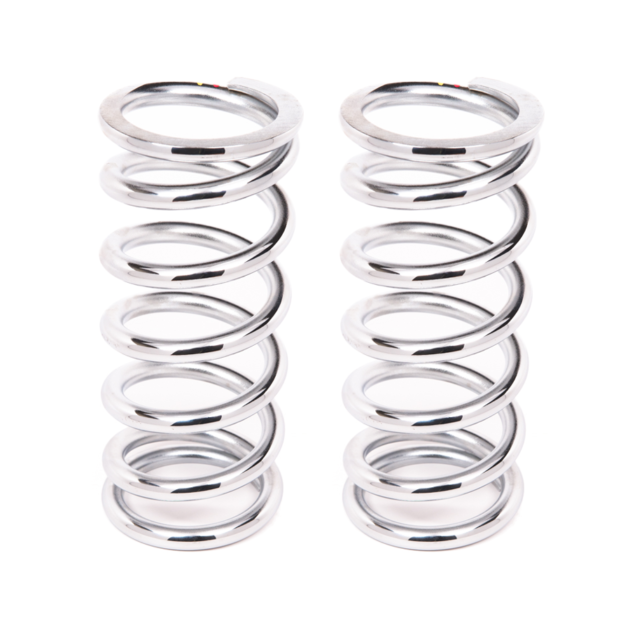 Aldan American Coil-Over-Spring, 500 lbs./in. Rate, 8 in. Length, 2.5 in. I.D. Chrome, Pair