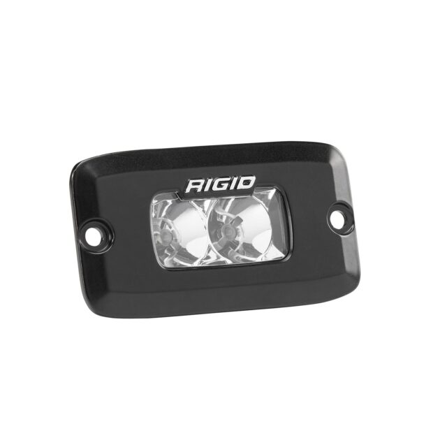 RIGID SR-M Series PRO, Flood Optic, Flush Mount, Black Housing, Single