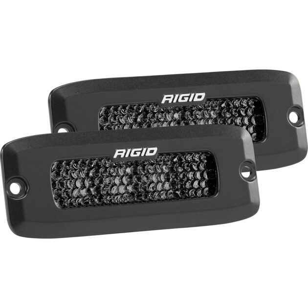 RIGID SR-Q Series PRO Midnight Edition, Spot Diffused, Flush Mount, Pair