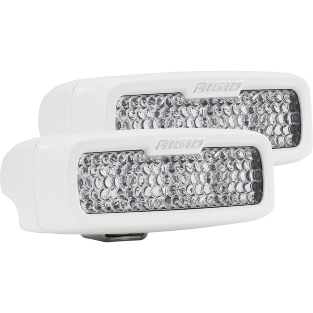 RIGID SR-Q Series PRO, Flood Diffused, Surface Mount, White Housing, PAIR