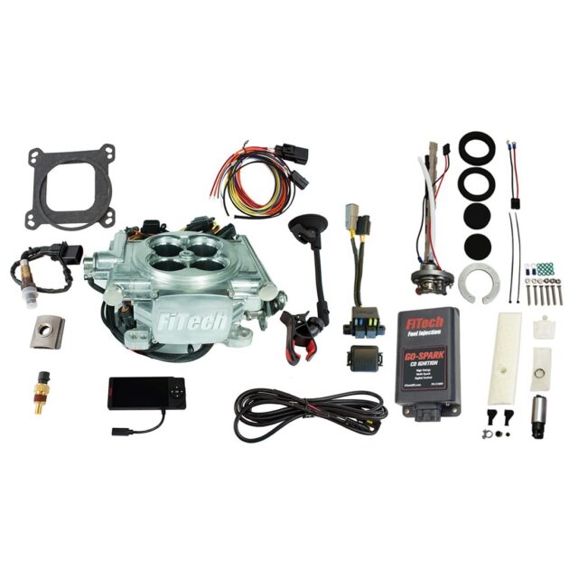 Go EFI 4 600 HP Power Adder Bright Aluminum EFI System Master Kit