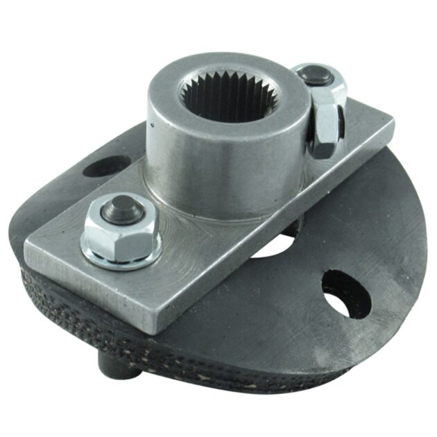 Borgeson - Steering Coupler - P/N: 990015 - OEM Style half rag joint steering coupler. Includes steering box side and rubber disc with hardware. Fits 18MM Double-D.