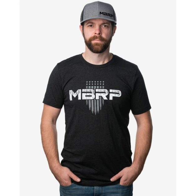 MBRP Exhaust Shield LogoT-Shirt; XXL Grey