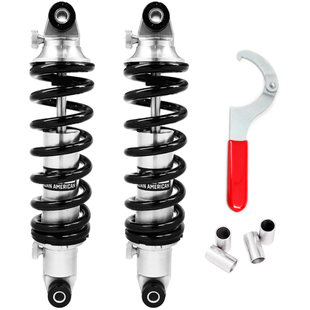 Aldan American Coil-Over Kit, Striker, Double Adj. 17.00 in. Extended, Spring, 180 lbs./in. BK