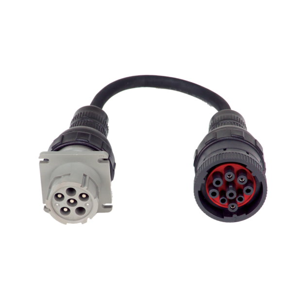 AC25; 6-Pin to 9-Pin Adapter for Connecting the AC-26 to Heavy-Duty Vehicles That Have 9 Pins