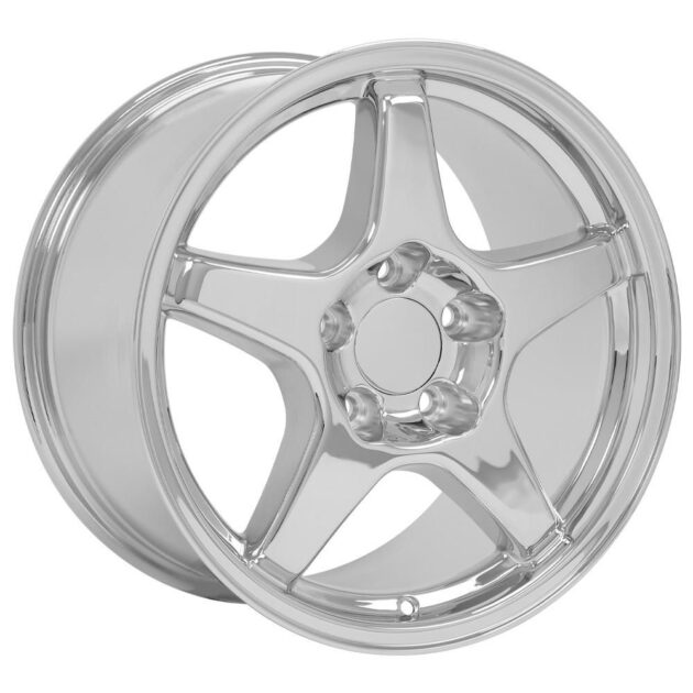 17" Replica Wheel CV01 Fits Chevrolet Corvette - ZR1 Rim 17x9.5 Chrome Wheel