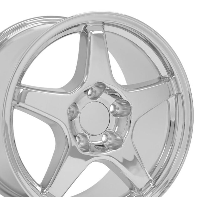 17" Replica Wheel CV01 Fits Chevrolet Corvette - ZR1 Rim 17x9.5 Chrome Wheel