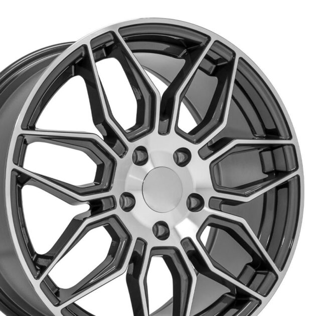 18" Replica Wheel CV03C Gunmetal Machined Wheel