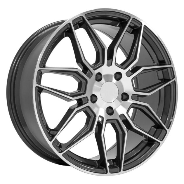 19" Replica Wheel CV03D Gunmetal Machined Wheel