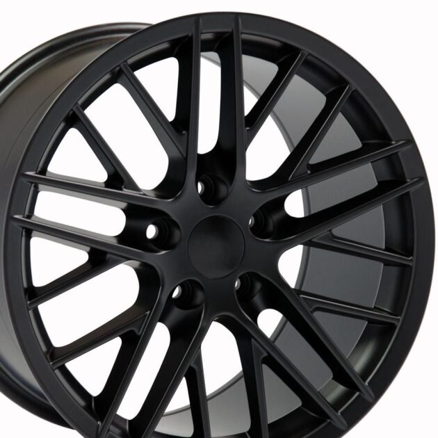 19" Replica Wheel CV08B Fits Chevrolet Corvette - C6 ZR1 Rim 19x10 Satin Wheel