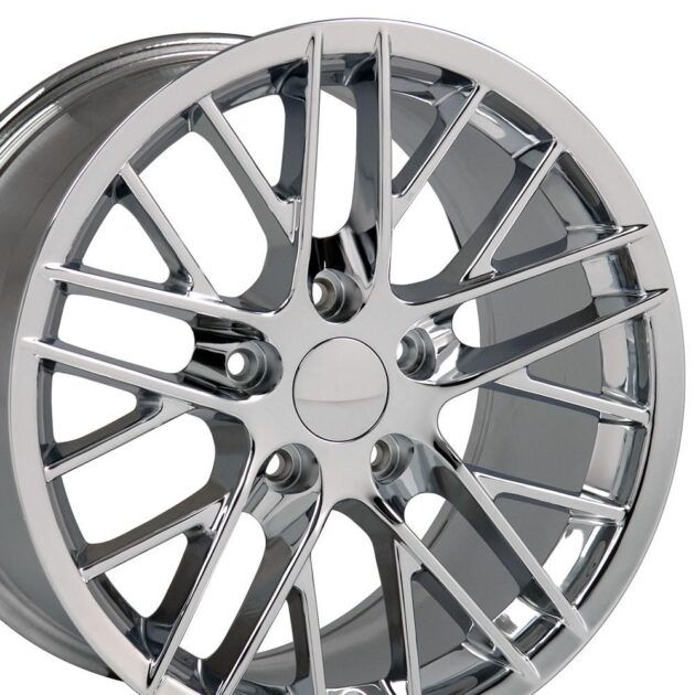 18" Replica Wheel CV08A Fits Chevrolet Corvette - C6 ZR1 Rim 18x10.5 Chrome