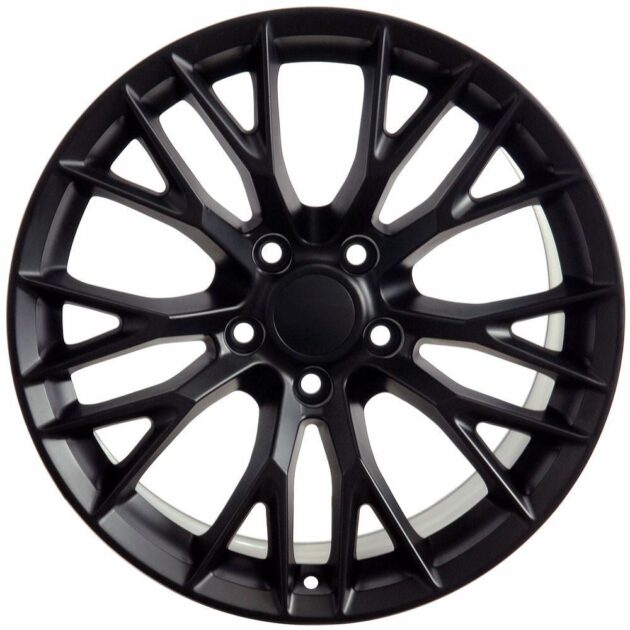 18" Replica Wheel CV22 Fits Chevrolet Corvette - C7 Z06 Rim 18x10.5 Black Wheel