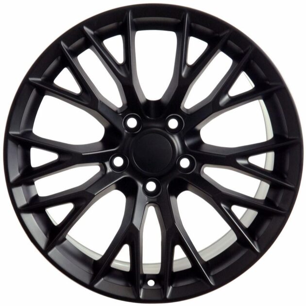 18" Replica Wheel CV22 Fits Chevrolet Corvette - C7 Z06 Rim 18x8.5 Black Wheel