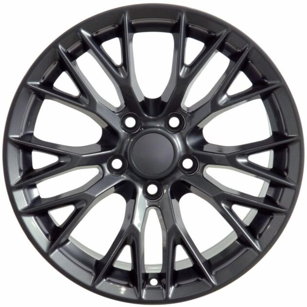 19" Replica Wheel CV22 Fits Chevrolet Corvette - C7 Z06 Rim 19x10 Gunmetal Wheel