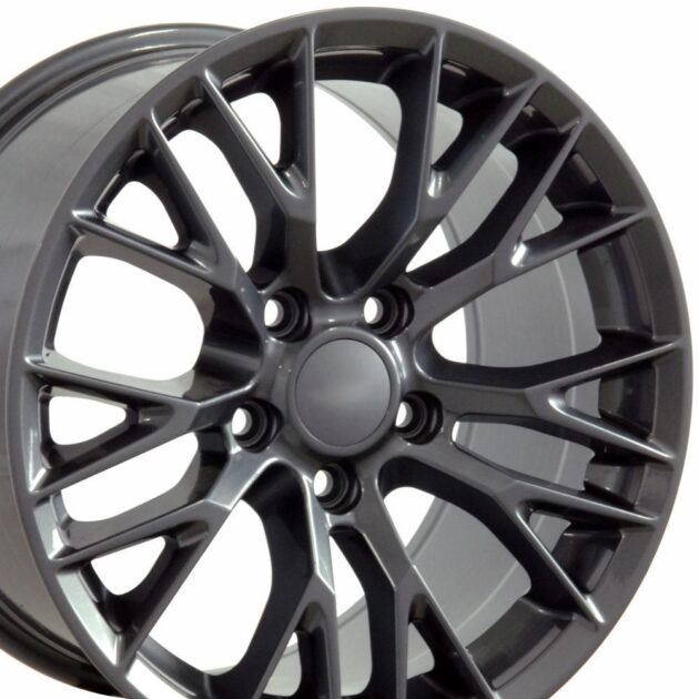19" Replica Wheel CV22 Fits Chevrolet Corvette - C7 Z06 Rim 19x10 Gunmetal Wheel