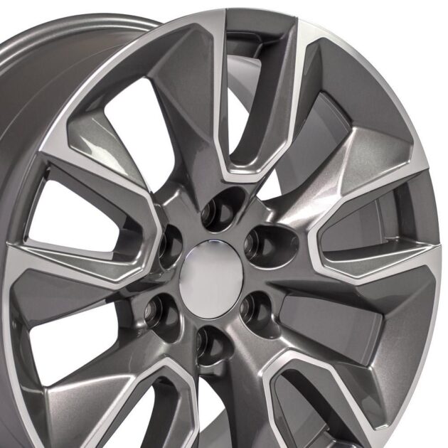 20" Replica Wheel CV32 Fits Chevrolet Silverado Rim 20x9 Machined Wheel