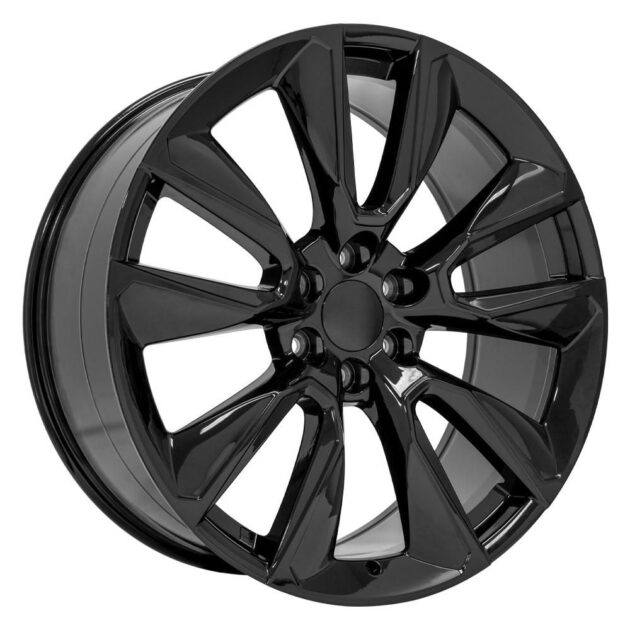 24" Replica Wheel CV32 Fits Chevrolet Silverado 1500 24x10 Black Wheel