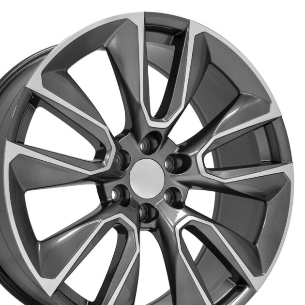 24" Replica Wheel CV32 Fits Chevrolet Silverado 1500 24x10 Gunmetal Wheel